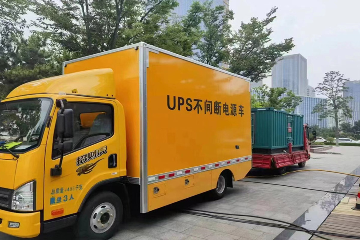丽水发电机租赁施工现场